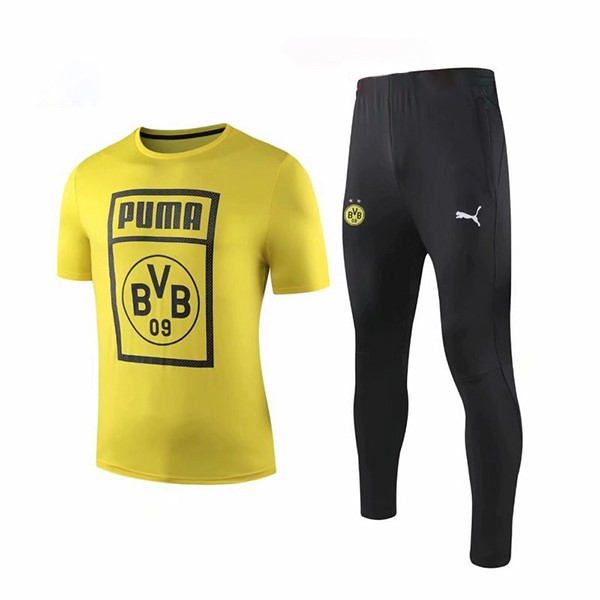 Camiseta Entrenamiento Borussia Dortmund Conjunto Completo 2019-2020 Amarillo Negro